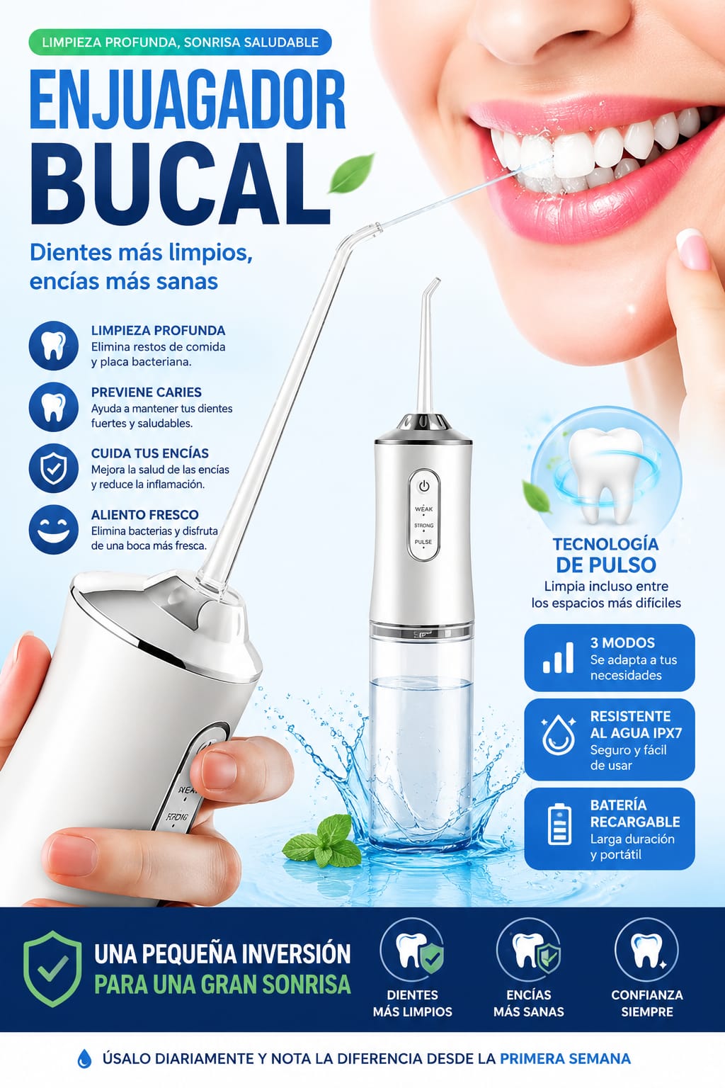 Irrigador Dental Portatil